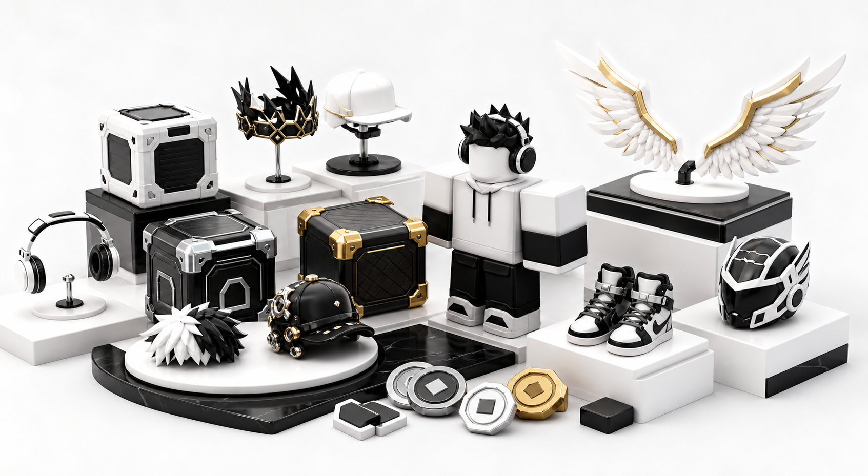 Premium blocky marketplace items
