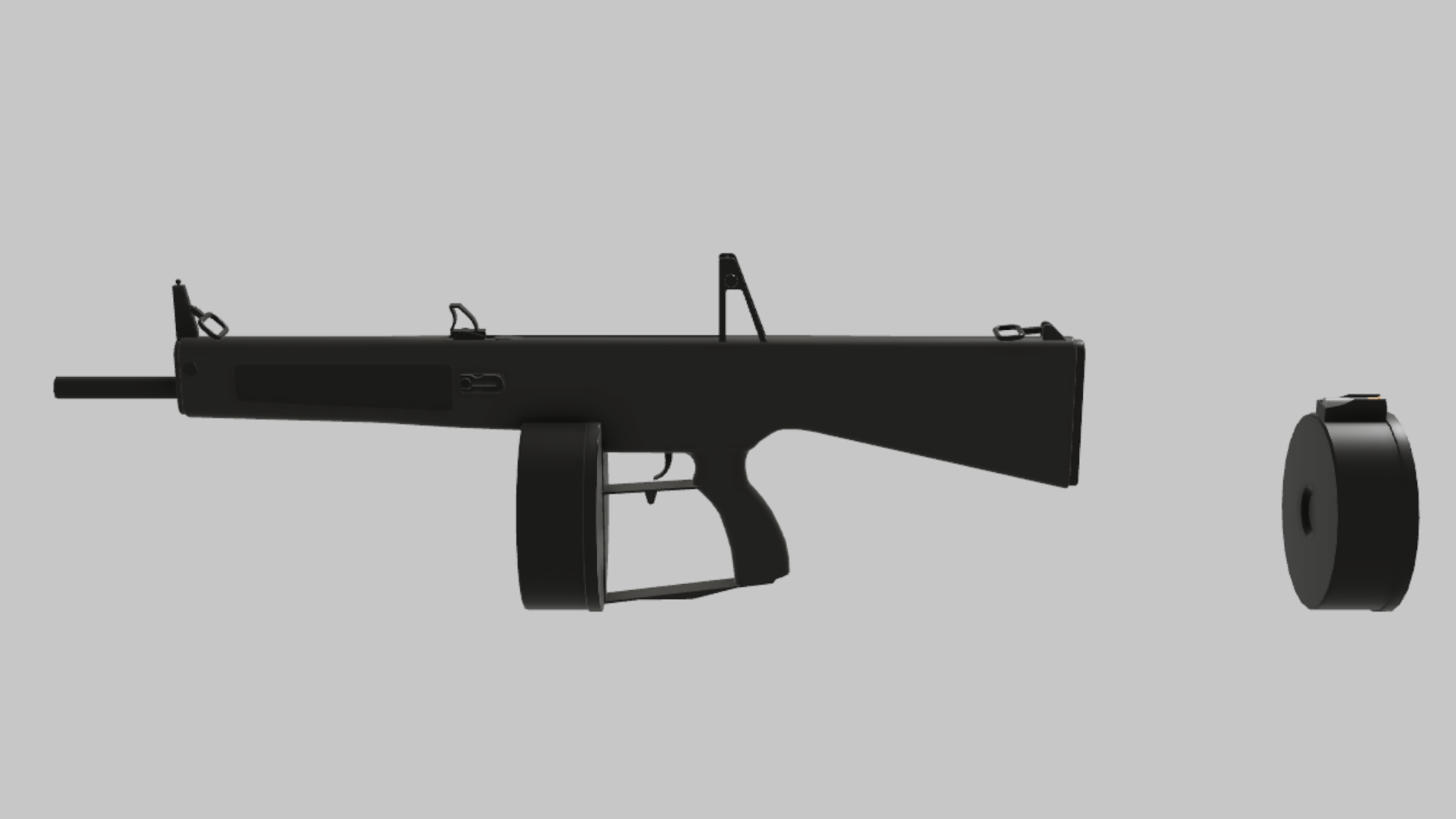 AA-12 Slug RBXM asset back view