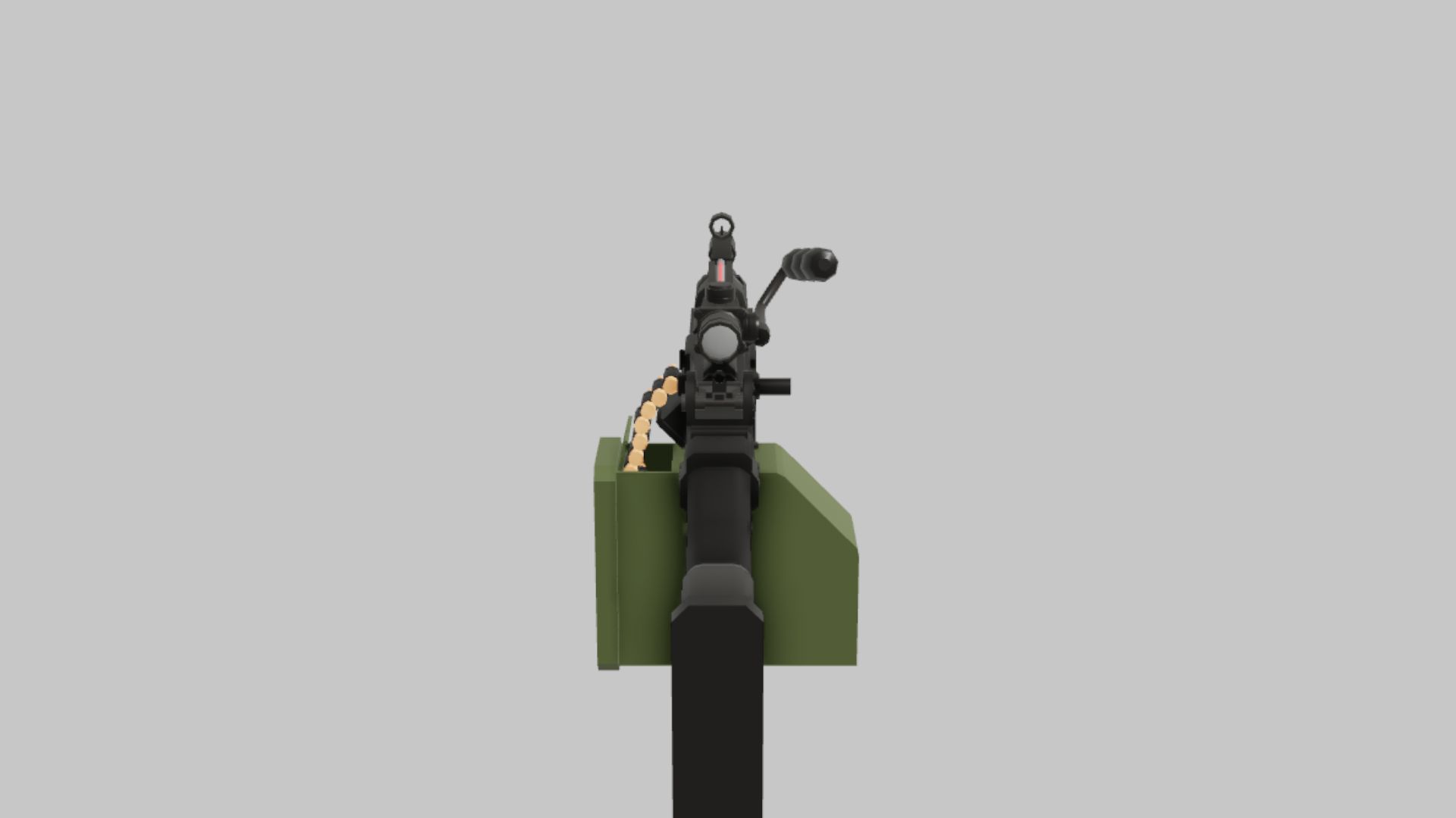 M249 Damage RBXM asset left view