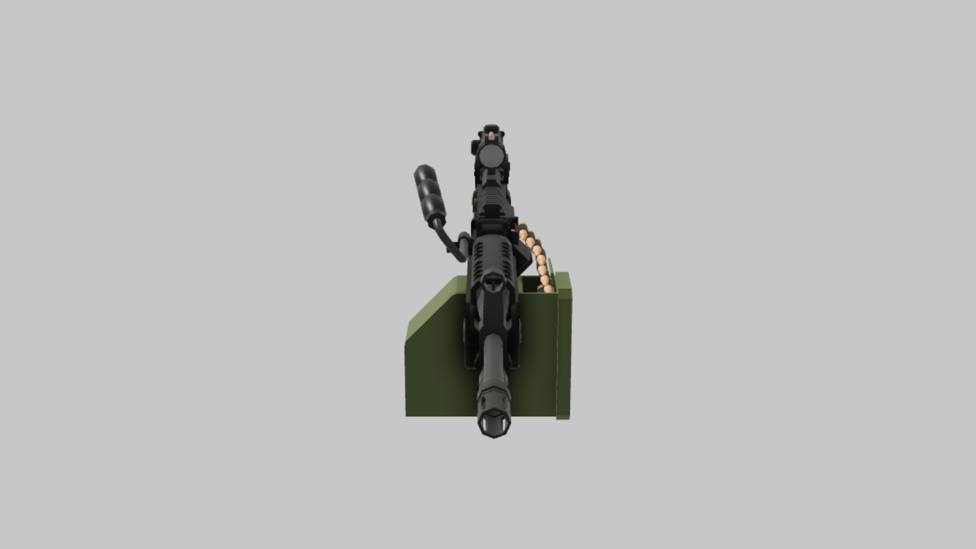M249 Damage RBXM asset right view