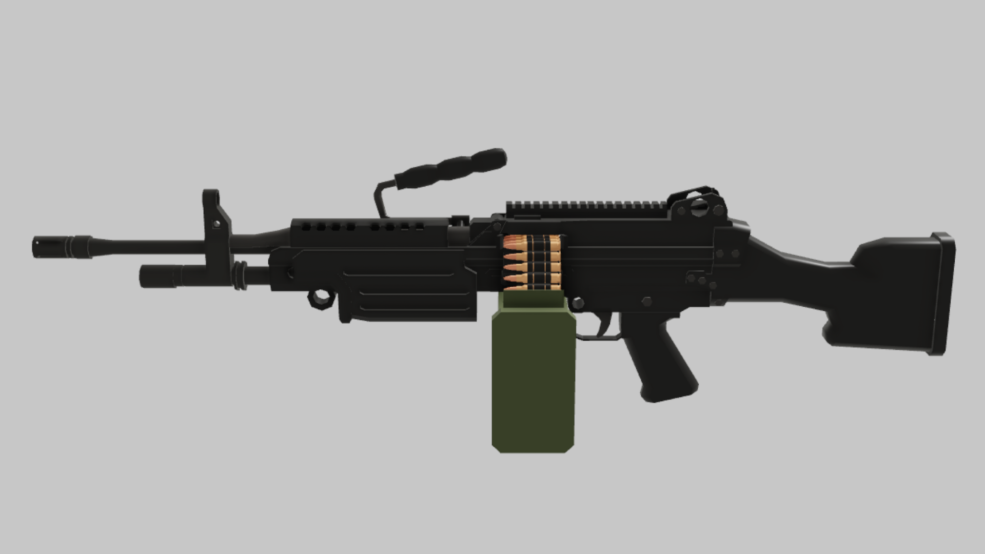M249 RBXM asset back view
