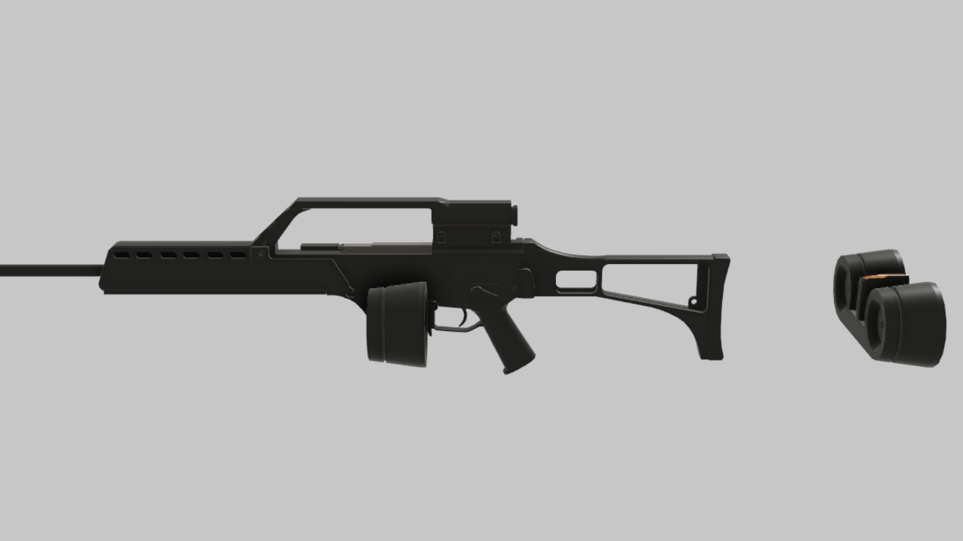 MG36 RBXM asset back view