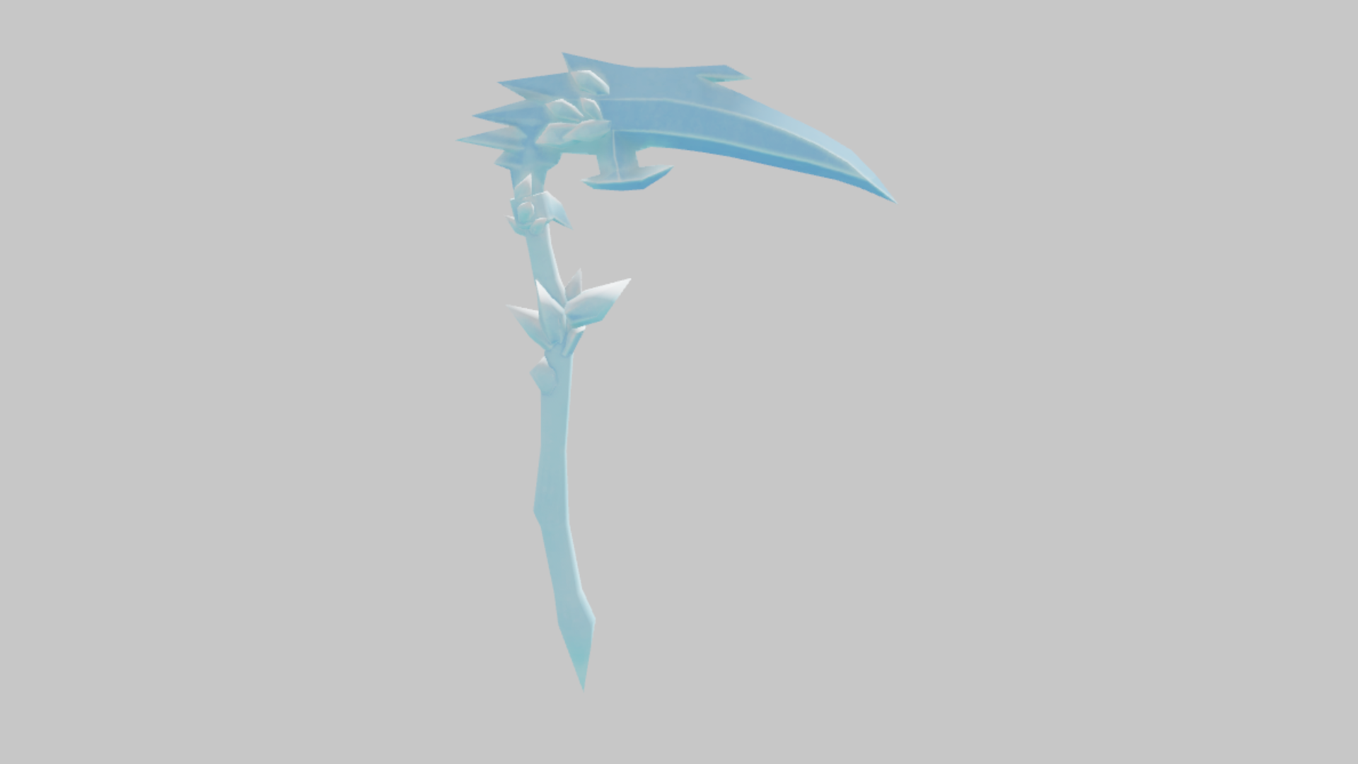 Icicle Scythe RBXM asset back view