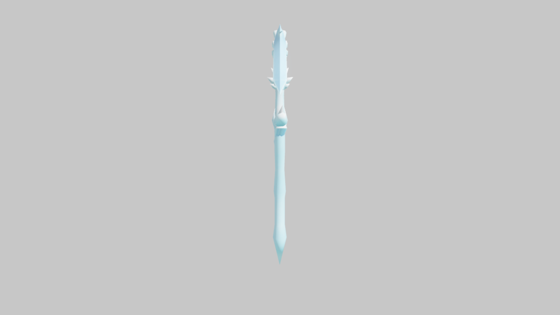 Icicle Scythe RBXM asset left view