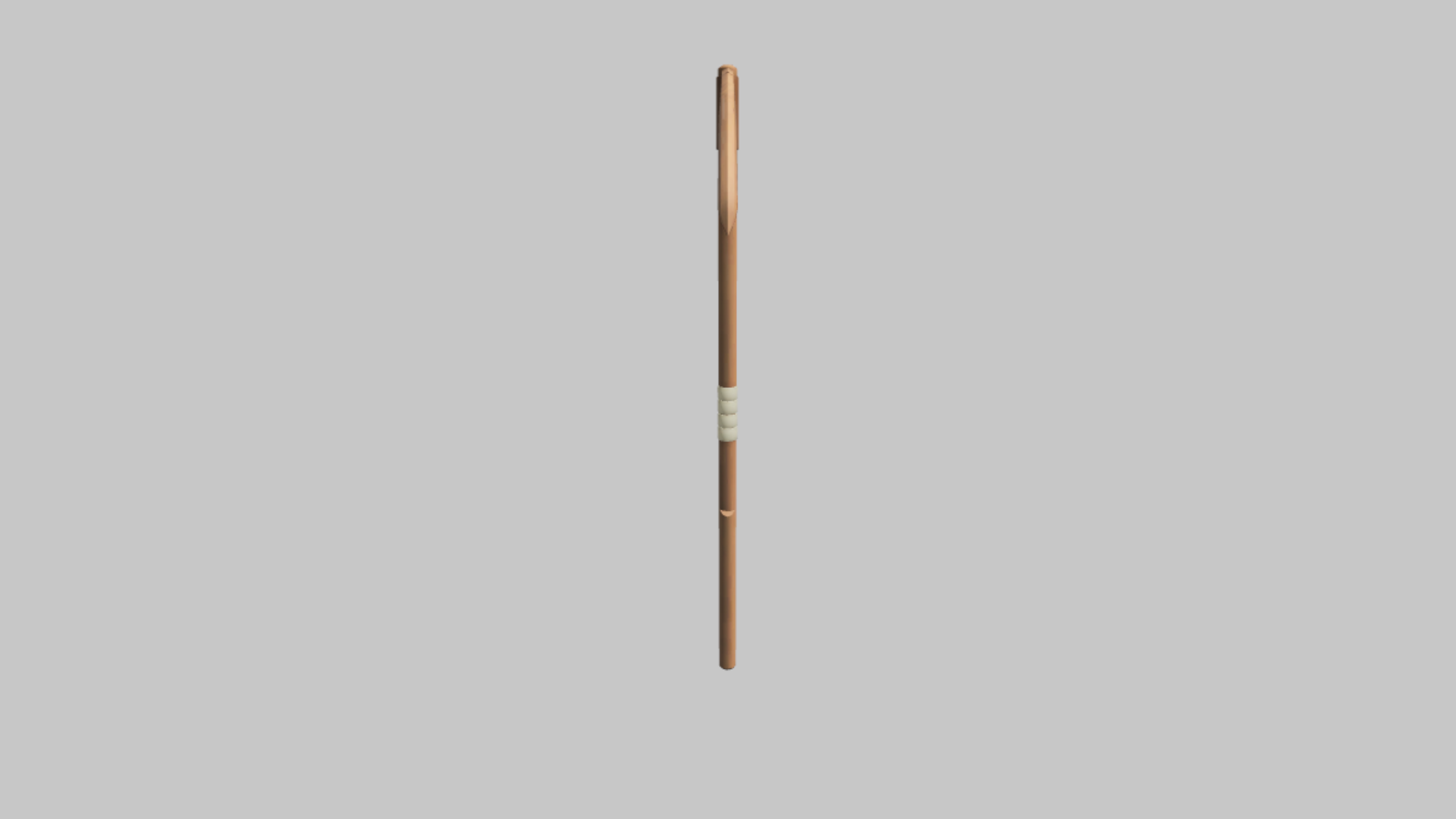 Wood Scythe RBXM asset left view